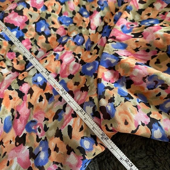 Pink Babydoll Sheer Short sleeve Button Up Size Large - Picture 9 of 10